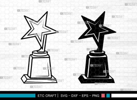 Award Trophy SVG: Trophy Cup SVG