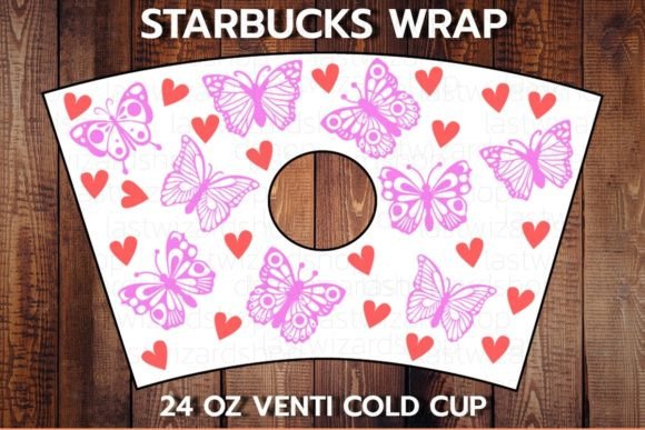 Butterflies Love 24oz Cup SVG