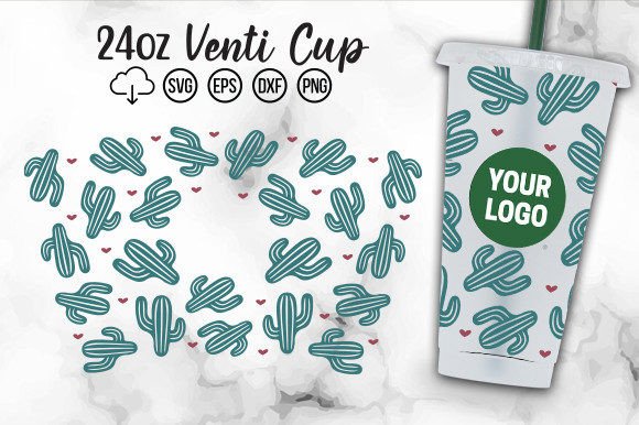 Cactus Cold Cup SVG