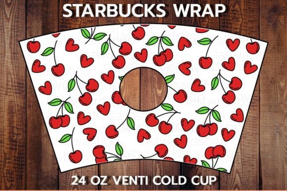Cherry Fruit 24oz Cup SVG