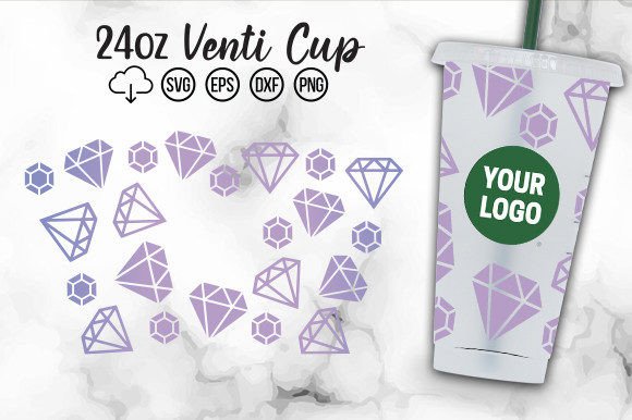 Diamonds Cold Cup SVG