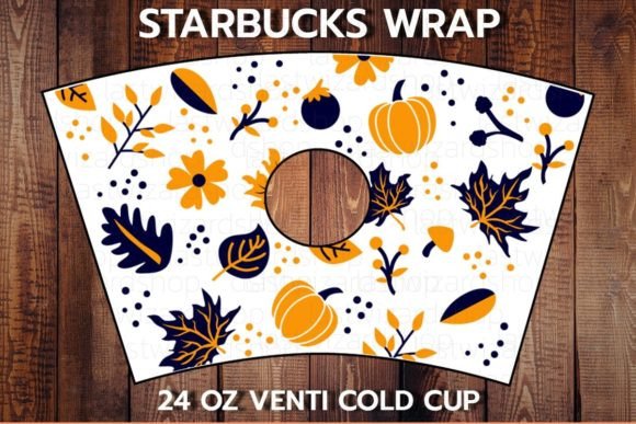 Fall Leaves 24oz Cup Svg