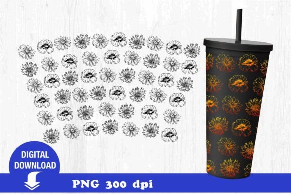 Flower SVG: Tumbler, Summer & Spring
