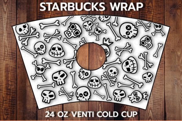 Funny Skull 24oz Cup SVG