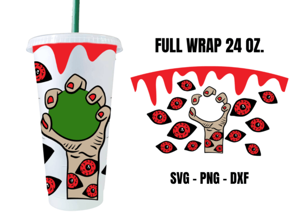 Horror Hand Cup SVG, Halloween