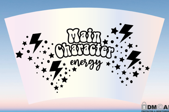 Main Character Energy 24oz Cup SVG