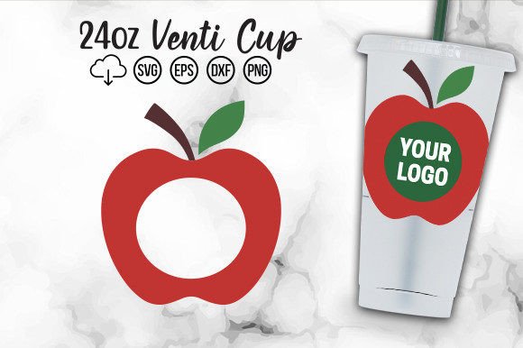 Red Apple, Teacher Cold Cup SVG