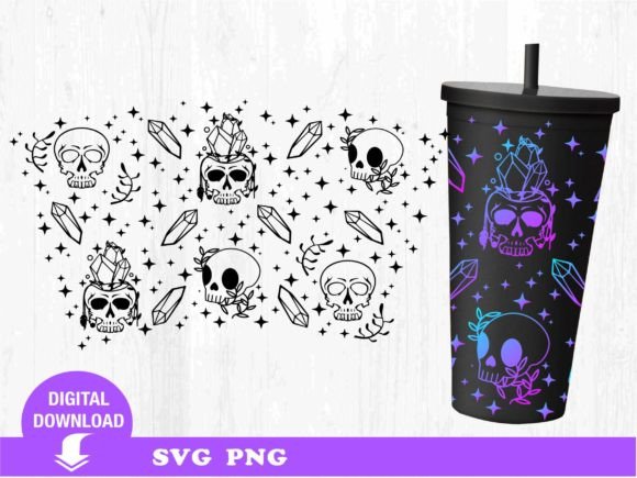 Skull SVG. Boho Svg. Tumbler Svg
