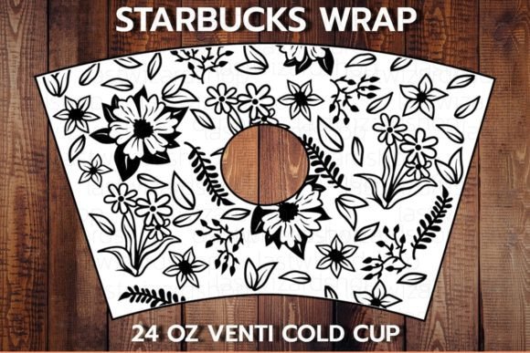 Spring Floral 24oz Cup SVG