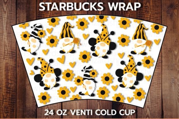 Sunflower Gnome 24oz Cup SVG