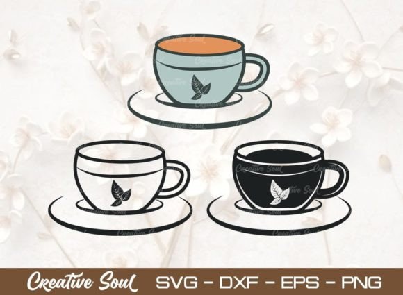 Tea Cup SVG Cut File