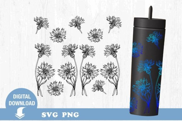 Tumbler SVG: Wildflowers & Floral
