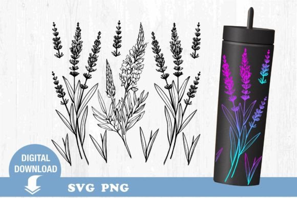 Tumbler SVG: Wildflowers & Flowers